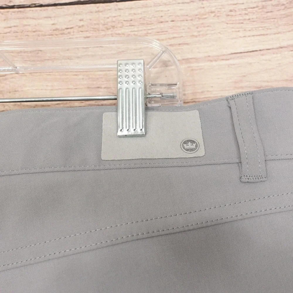 Peter Millar Golf Pants Mens 40x32 Gray Microfiber 5 Pocket Casual Business